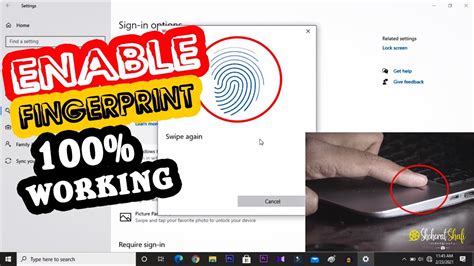 fingerprint login hp